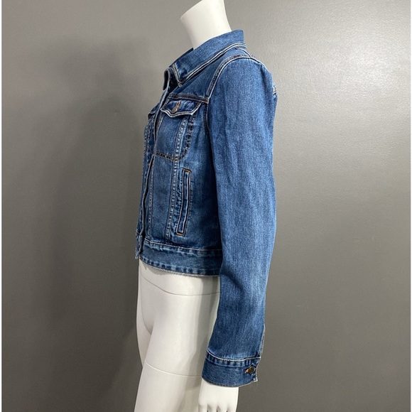 Free People Denim Button Up Jacket Size M - Picture 5 of 11